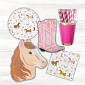 Posh Pink & Gold Paper Cups