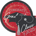 Congrats Graduate School Spirit Classic Red Beverage Napkins | 36 Count