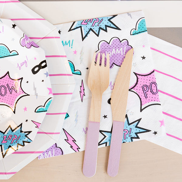 Girl Power Superhero Large Napkins