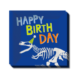 Dinosaur Skeleton Dessert Napkins