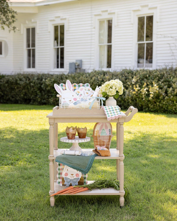 Hopscotch Gingham Spring Dinner Napkin
