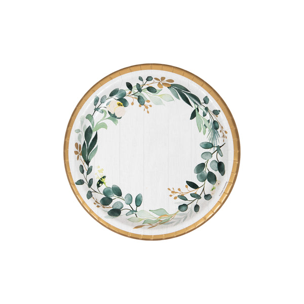 Eucalyptus Gold Tableware Bundle - Perfect for Showers and Weddings!