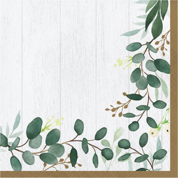 Eucalyptus Gold Tableware Bundle - Perfect for Showers and Weddings!