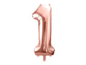 Number "1" Rose Gold Balloon - 34"