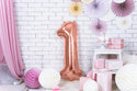 Number "1" Rose Gold Balloon - 34"