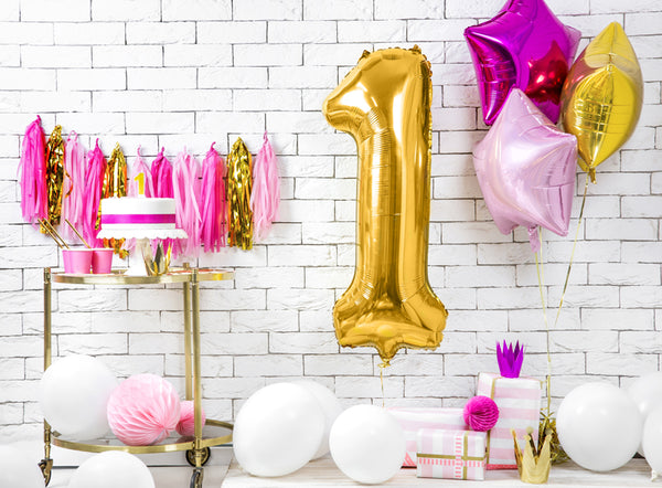 Number "1" Rose Gold Balloon - 34"