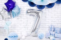 Foil Balloon Number 7, Silver