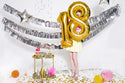 Number "8" Gold Balloon - 34"