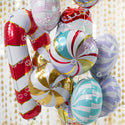 Foil Balloon Candy Cane, Red