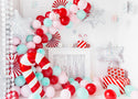 Foil Balloon Candy Cane, Red