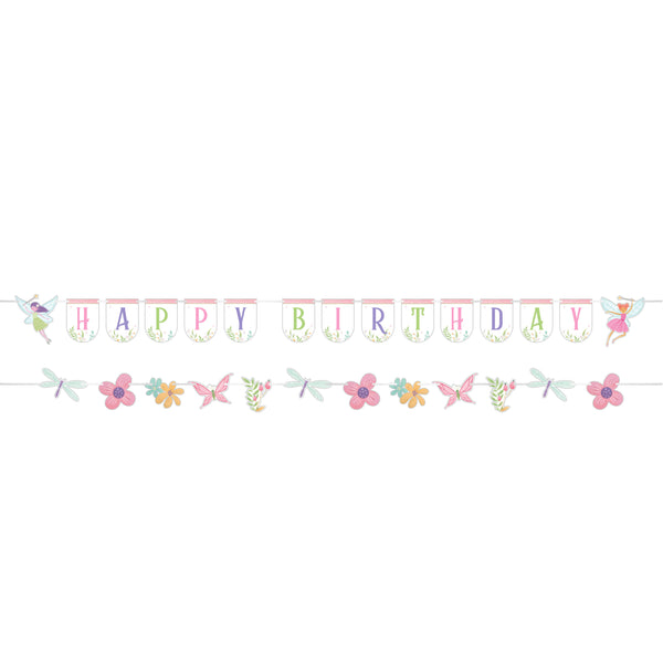 Fairy Happy Birthday Banner Set | Oh So Fancy Party