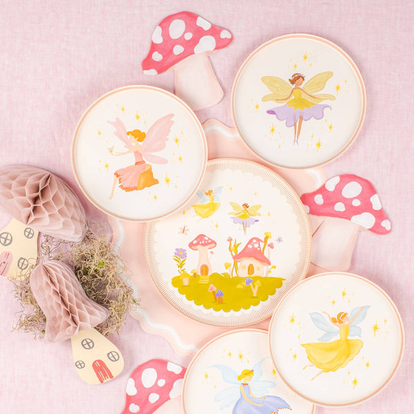 Mushroom Napkins and Fairy Plates | Oh So Fancy Party