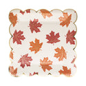 Falling Leaves Plates with Gold Accents | Oh So Fancy Party