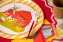 Farm Animal Party Plate Table Detail
