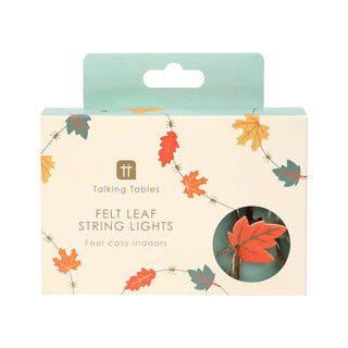 Felt Leaf String Lights| Oh So Fancy Party