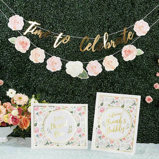 Floral Brunch Decor and Sign Set | Oh So Fancy Party