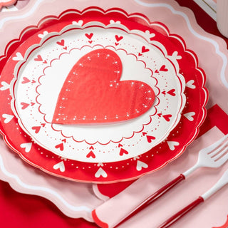 From the Heart Valentines Table Layered | Oh So Fancy Party
