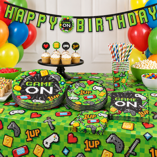 GAME ON Birthday 77 Piece Party Bundle
