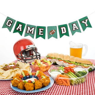 Game Day Banner Food Table | Oh So Fancy Party