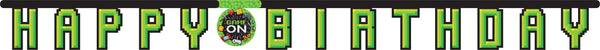 Video Game Happy Birthday Banner