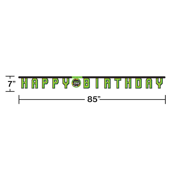 Video Game Happy Birthday Banner