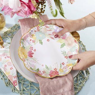 Garden_Blooms_Plate | Oh So Fancy Party