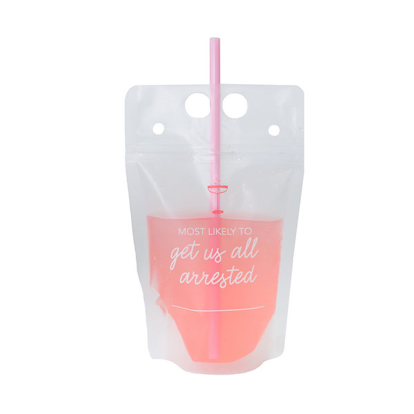 Camp Bachelorette Drink Pouch Set