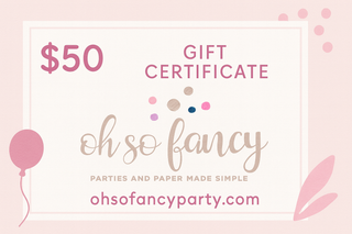 Oh So Fancy Gift Card