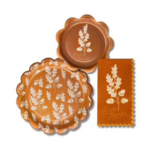 Thanksgiving Give Thanks Acorn Tableware Bundle