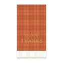 Give Thanks Fall Plaid Dinner Napkin | Oh So Fancy Party