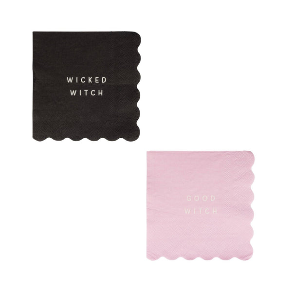 Good Witch Bad Witch Napkins - Oh So Fancy Party