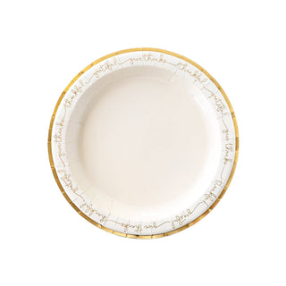 Grateful Thankful Thanksgiving Plates | Oh So Fancy Party