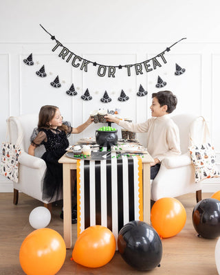 Halloween Party Cups and Banners - Oh So Fancy Party