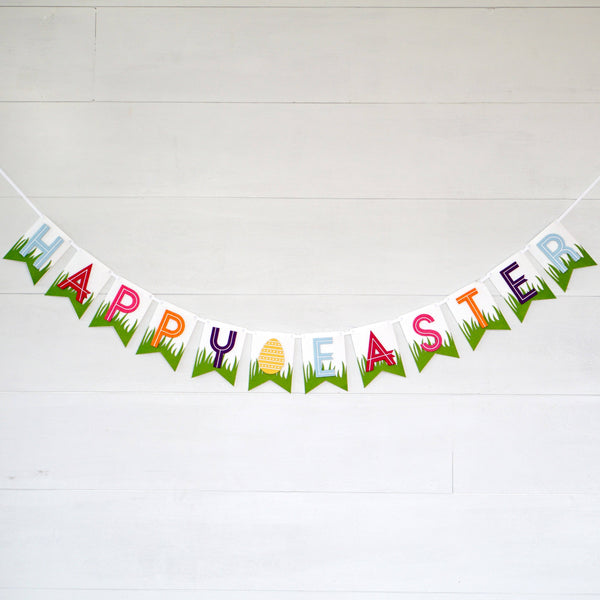 Happy Easter Felt Banner | Oh So Fancy Party