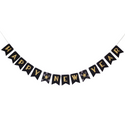 Happy New Year Banner – Black & Gold Party Garland | Made in USA