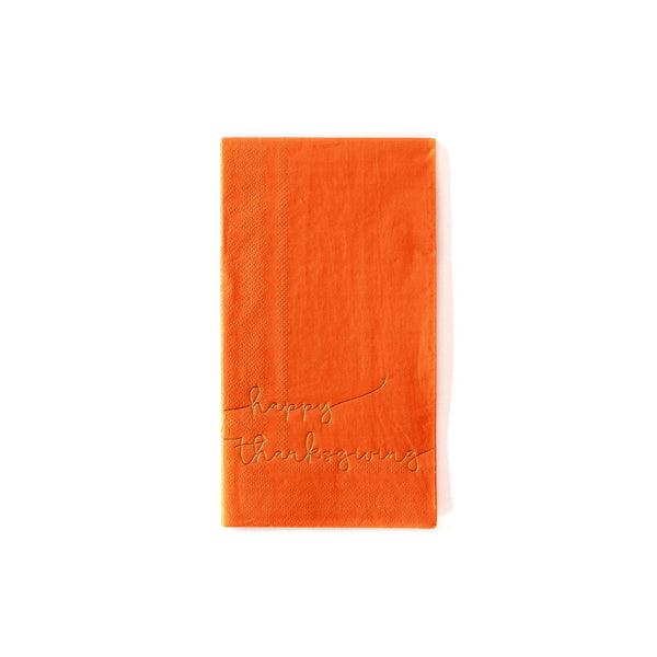 Happy Thanksgiving Gold Foil Napkins | Oh So Fancy Party