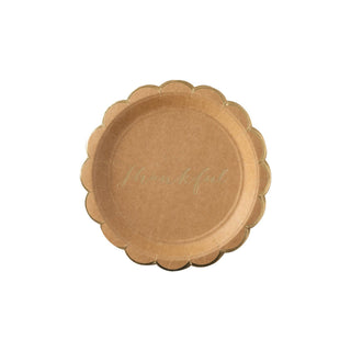 Harvest Scallop Kraft Plate | Oh So Fancy Party