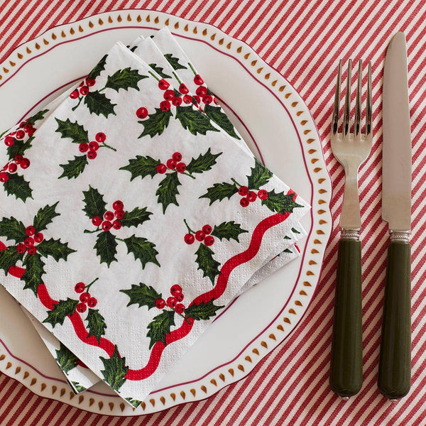 Holly Napkins | Oh So Fancy Party