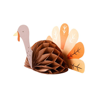 Honeycomb Turkey Centerpiece | Oh So Fancy Party
