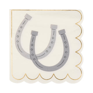 Horseshoe Cowboy Birthday Party Napkins | Oh So Fancy Party