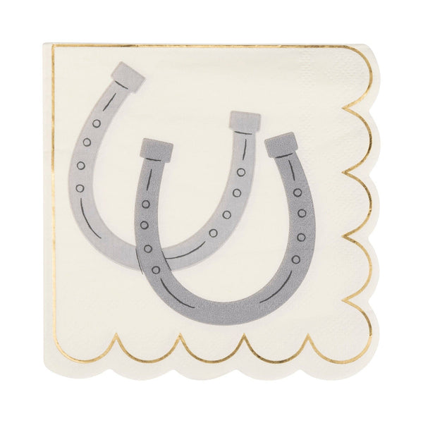Horseshoe Cowboy Birthday Party Napkins | Oh So Fancy Party