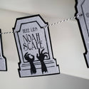 Humorous Headstone Felt Banner Garland Premium Quality Layered Bunting | Oh So Fancy Party