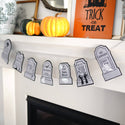 Humorous Headstone Felt Banner Garland Premium Quality Layered Bunting | Oh So Fancy Party