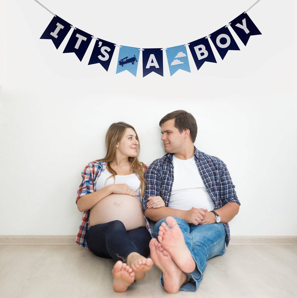 It's a Boy Felt Banner Couple | Oh SO Fancy Party