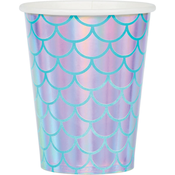 Mermaid Shine Iridescent Foil Cups