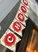 Merry Christmas Holly Felt Banner | Oh So Fancy Party