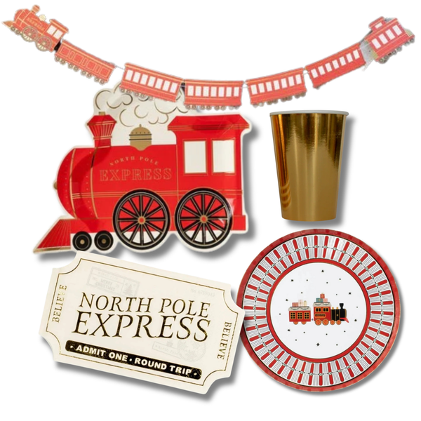 North Pole Express Christmas Train Party Bundle