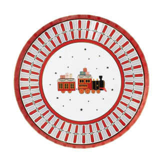 North Pole Express Round Plates| Oh So Fancy Party