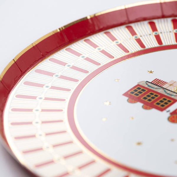 North Pole Express Round Plates| Oh So Fancy Party