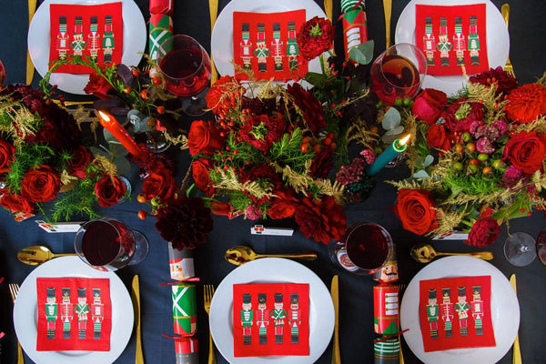 Nutcracker Napkins on Table | Oh So Fancy Party